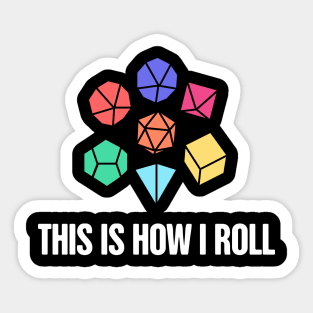 Roleplaying Game Dice | Board Gaming Graphic Sticker